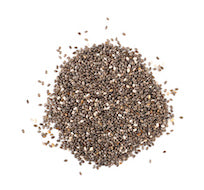 Chia seeds in a pile 