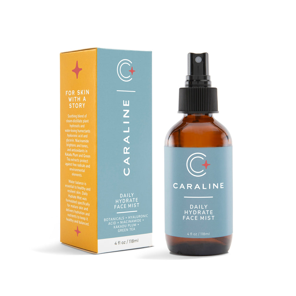 Caraline Daily Hydrate Face Mist Bottle and carton